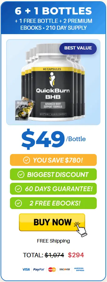 Buy QuickBurn BHB 6 Bottle